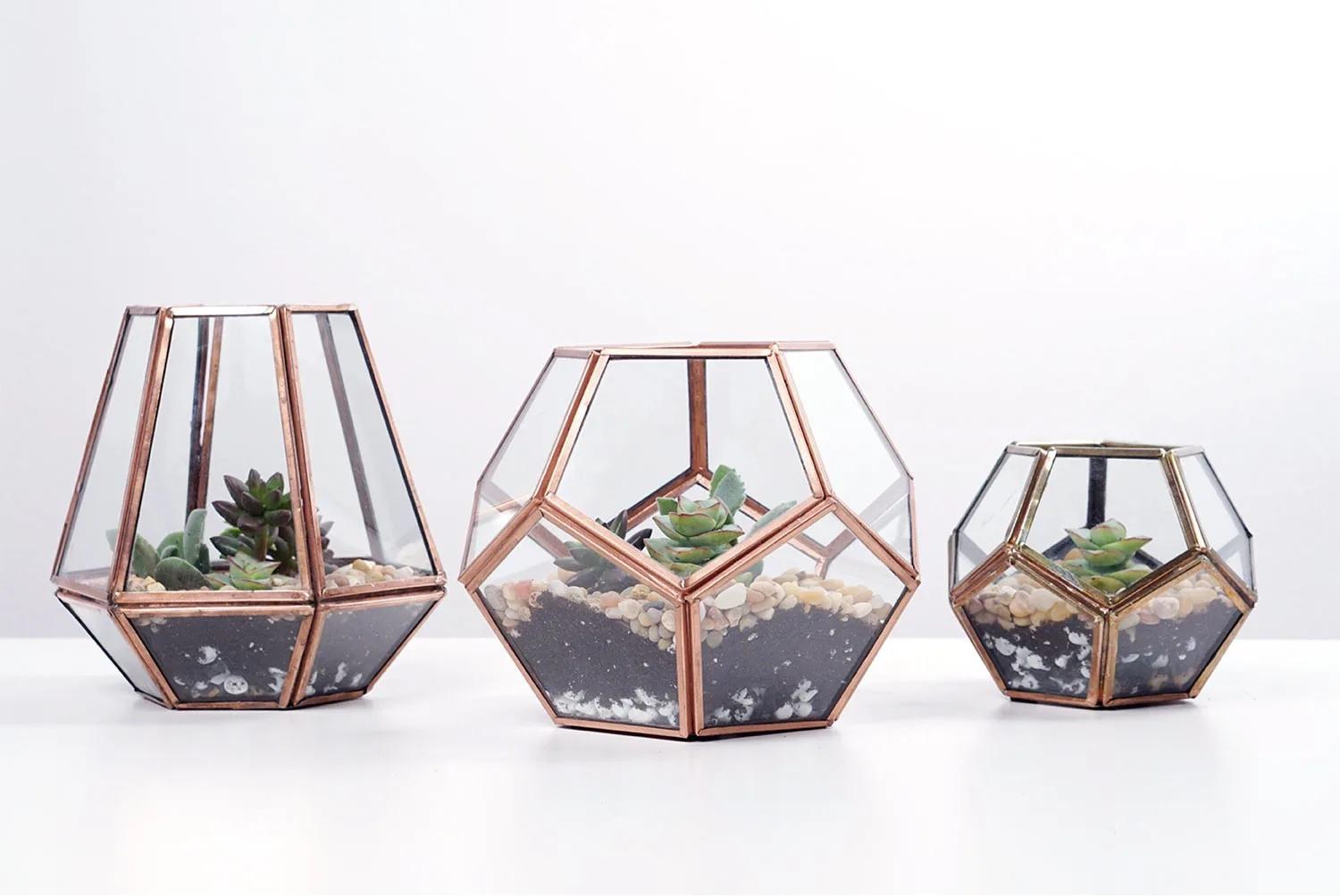 Terrariums & Planters — wholesale glassware manufactured and exported by AVM Glass, Firozabad