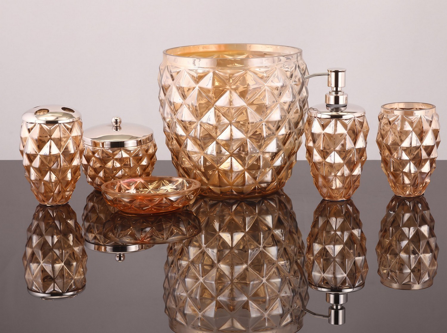 Bathroom Accessories — wholesale glassware manufactured and exported by AVM Glass, Firozabad
