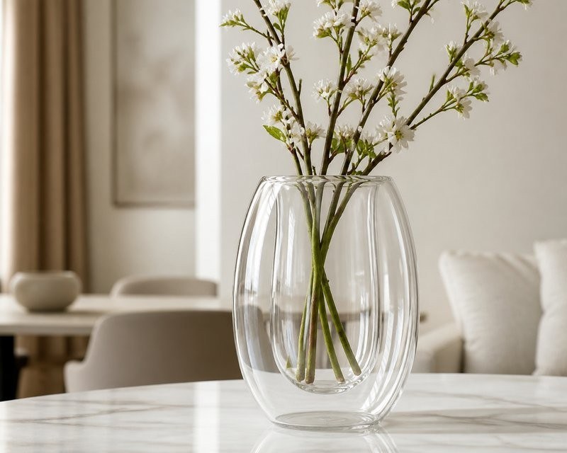 Vases — wholesale glassware manufactured and exported by AVM Glass, Firozabad